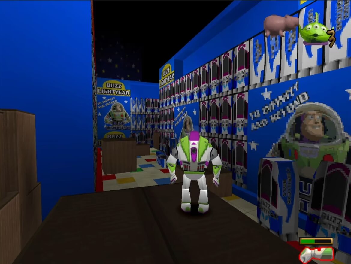 Toy Story 2 Buzz Lightyear to the Rescue - геймплей игры на PlayStation